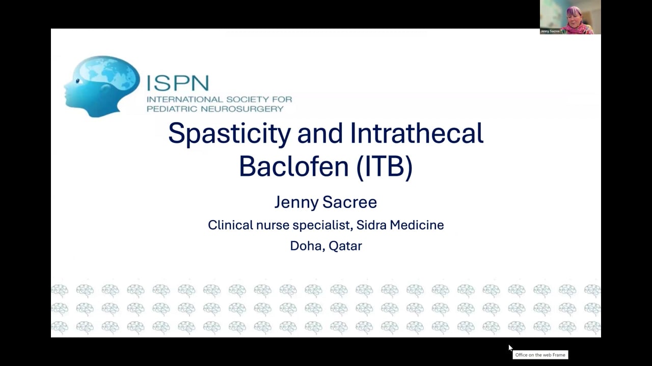 ISPN Nursing Webinar: Spasticity Management – Spasticity and Intrathecal Baclofen (ITB)