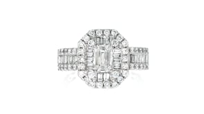 1.50 ct. t.w. Lab-Grown Diamond Cluster Ring in Sterling Silver