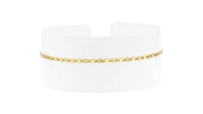 Italian 2mm 10kt Yellow Gold Mirror-Link Bracelet