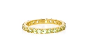 1.70 ct. t.w. Peridot Eternity Band in 18kt Gold Over Sterling