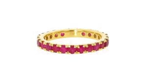 2.00 ct. t.w. Ruby Eternity Band in 18kt Gold Over Sterling