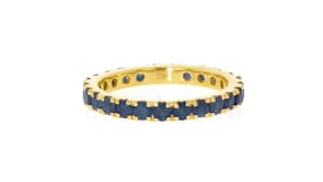 2.00 ct. t.w. Sapphire Eternity Band in 18kt Gold Over Sterling