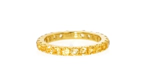 1.30 ct. t.w. Citrine Eternity Band in 18kt Gold Over Sterling