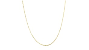 1.2mm 10kt Yellow Gold Adjustable Sparkle-Chain Necklace
