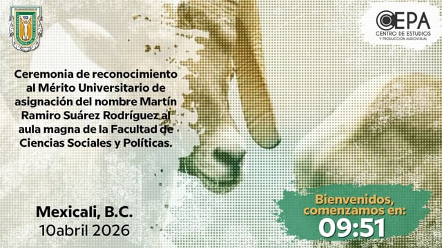 Ceremonia de reconocimiento al Mérito Universitario Asignación del nombre Martín Ramiro Suárez Rodríguez al aula magna de la Facultad de Ciencias Sociales y Políticas