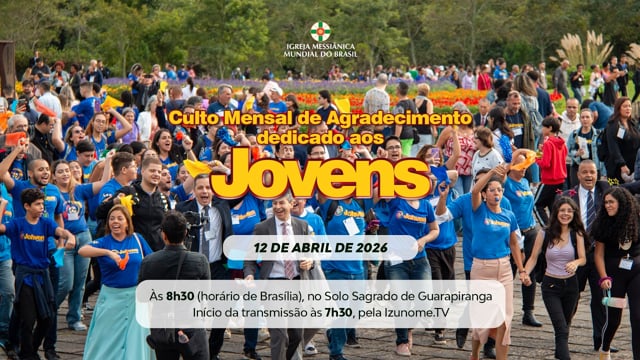 Capa do vídeo do “Cerimônia do Culto Mensal de Agradecimento de Abril | Solo Sagrado de Guarapiranga - 12/04/2026”.
