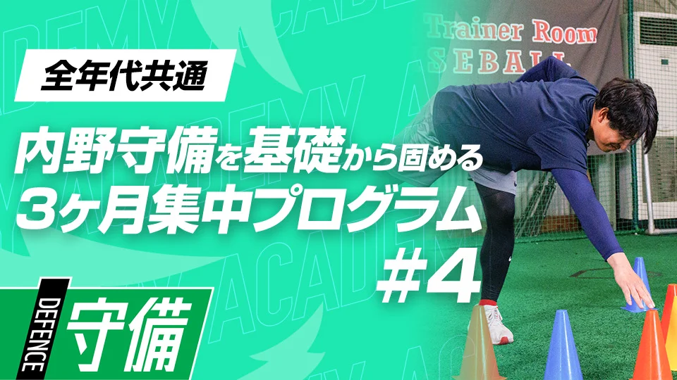 高島誠/守備編(Academy)」、「【守備の土台】一歩目が速くなる