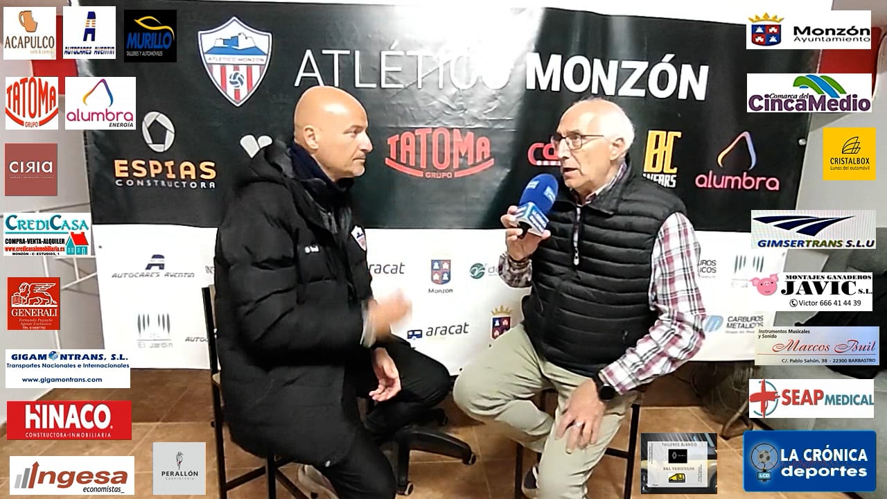 ISMAEL MARIANI (Entrenador Monzón) At Monzón Alumbra 7-2 UD Casetas  Agroveco / J 30 / 3ª RFEF