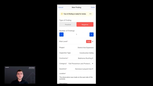 AI Findings: Capture safety observations faster