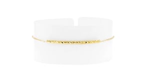 Italian 14kt Yellow Gold Curved Bar Bracelet