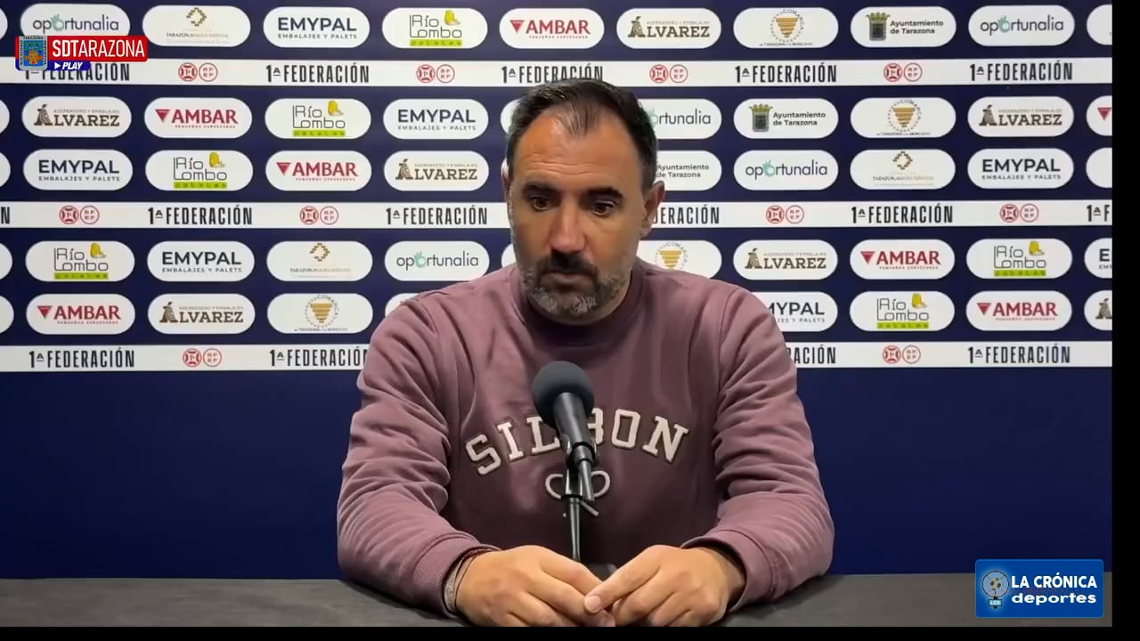 JUANMA BARRERO (Entrenador Tarazona) SD Tarazona 2-0 AD Alcorcón / J32 - 1ª RFEF G2 / Fuente: SD Tarazona 