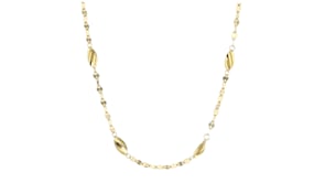 18kt Gold Over Sterling Lumachina-Chain Station Necklace