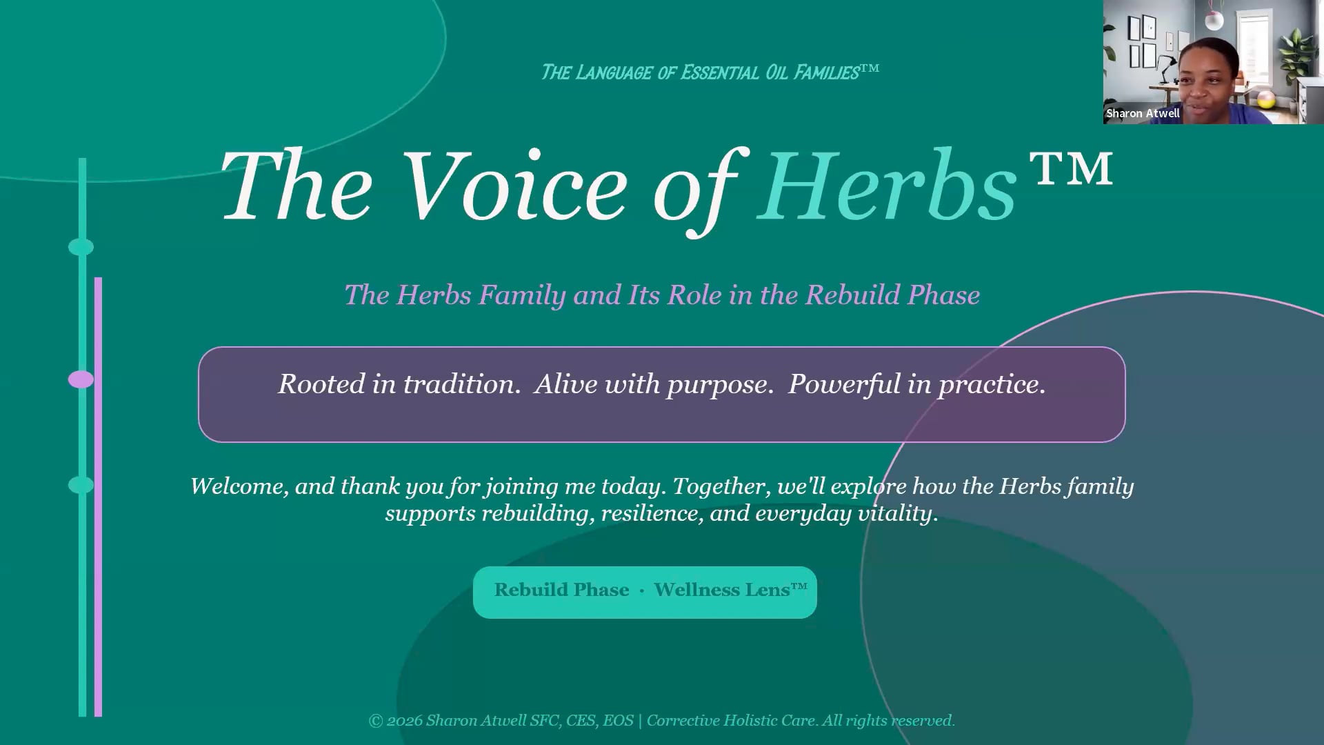 Class 15: The Voice of Herbs