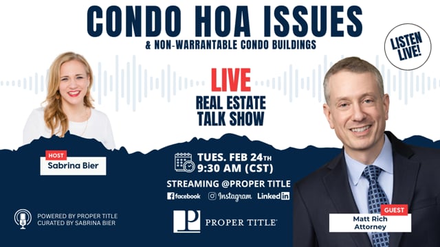 HOA Issues & Unwarrantable Condo Buildings