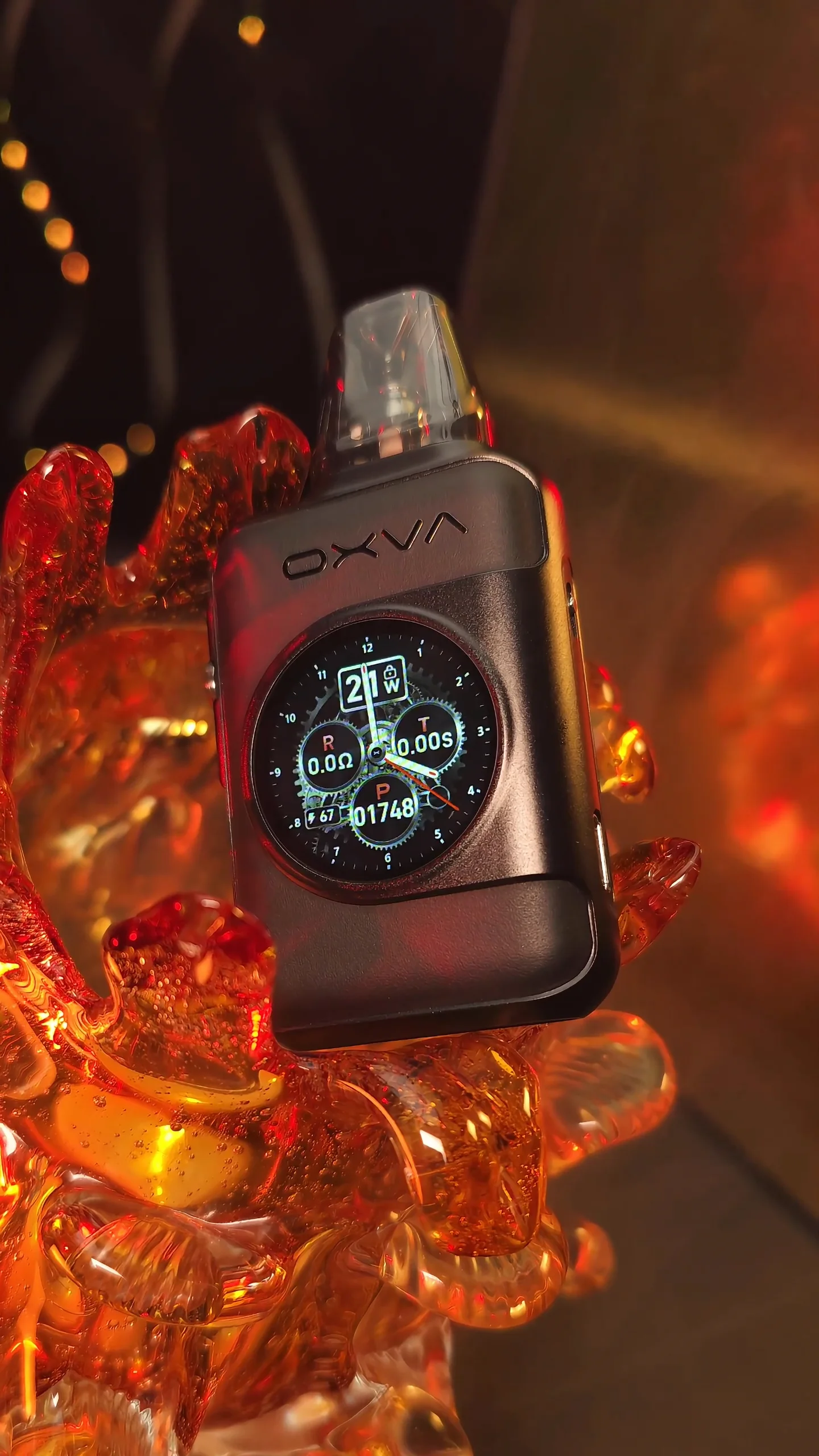 oxva xlim sq pro 2 black leather XLIM SQ PRO 2, Touch Screen Pod Vape, 30W | 1600mAh