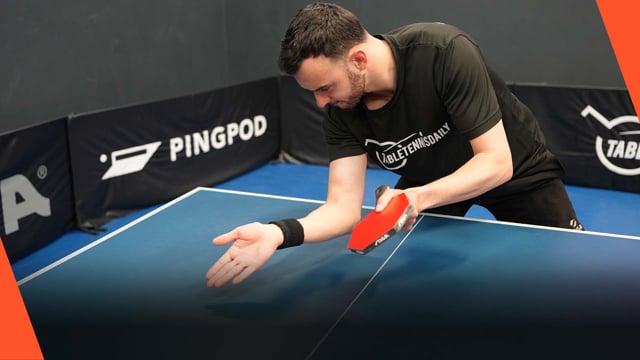 Wrist error when forehand pushing