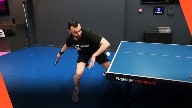 Dealing with aggressive pushes to the forehand