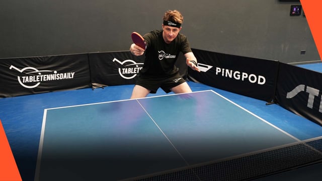Releasing the energy forward on the backhand