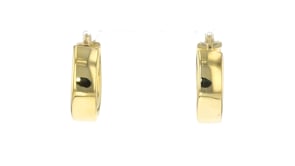 14kt Yellow Gold-Plated Hoop Earrings
