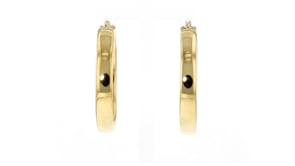 14kt Yellow Gold-Plated Hoop Earrings
