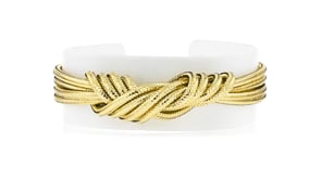 Italian Flex Knot Bracelet with 18kt Gold Over Sterling