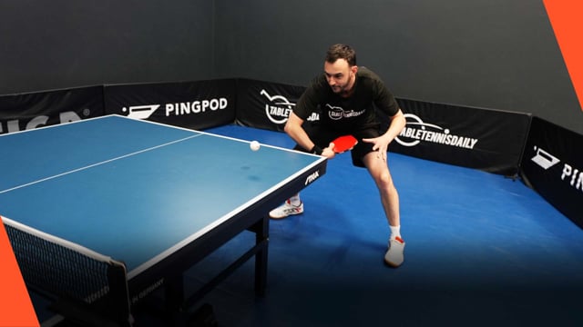 Dealing with fast aggressive pushes to the backhand