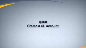 Create a New GL Account