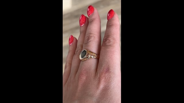 Vintage Mid-Century Signet Ring 10k Yellow Gold – Filigree Jewelers