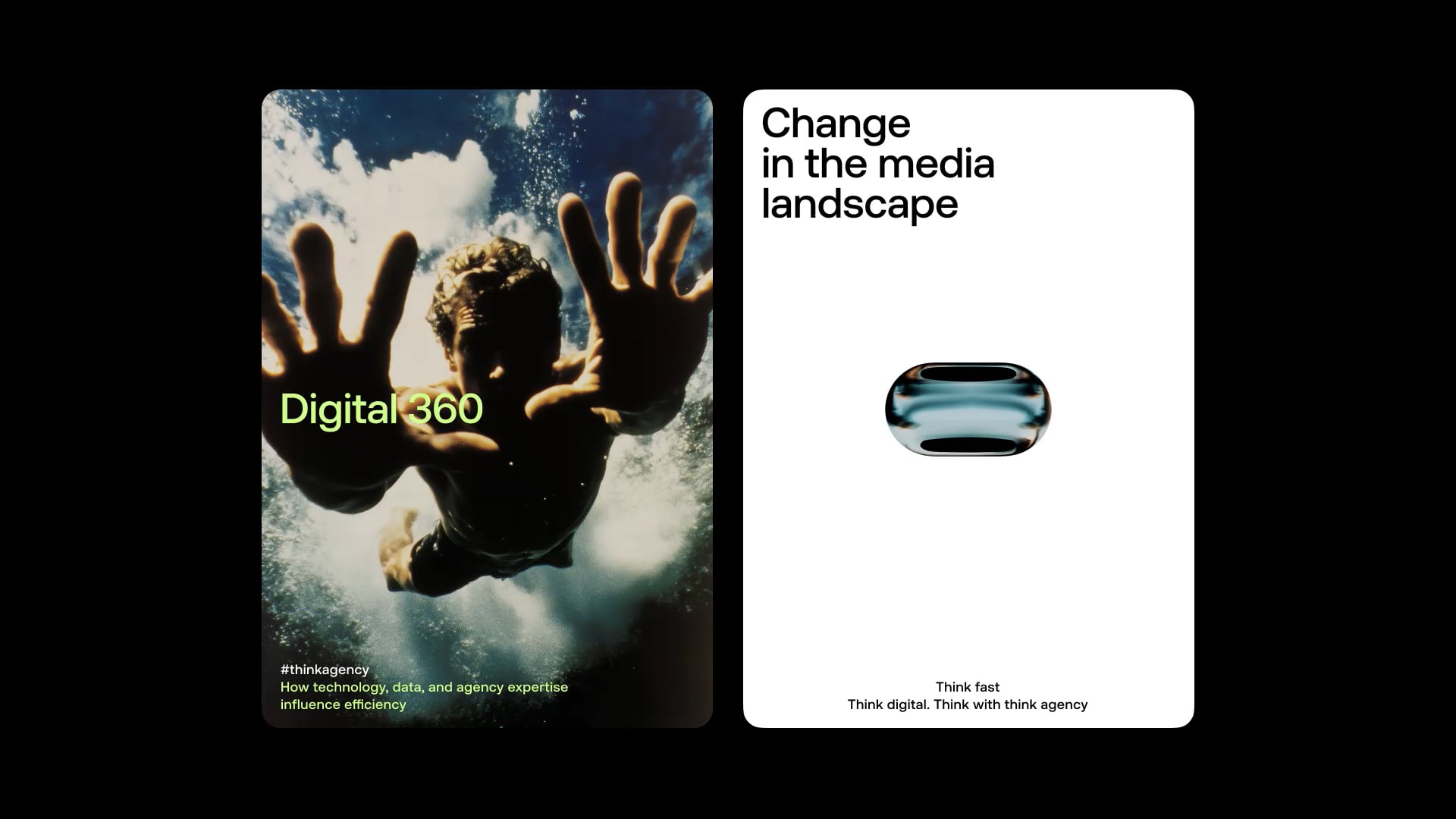 Digital agency branding identity 2026 by ONY Agency for Think Agency