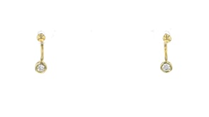 .10 ct. t.w. Lab-Grown Diamond U-Hoop Earrings in 10kt Yellow Gold