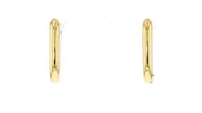 Silver and 14kt Gold-Plated Reversible Square Hoop Earrings
