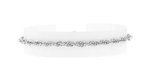 Sterling Silver Singapore-Chain Anklet