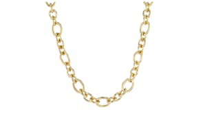 14kt Yellow Gold-Plated Cable-Chain Necklace