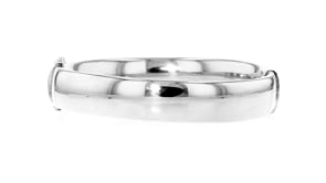 12mm Rhodium-Plated Bangle Bracelet