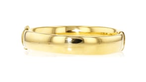 12mm 14kt Yellow Gold-Plated Bangle Bracelet