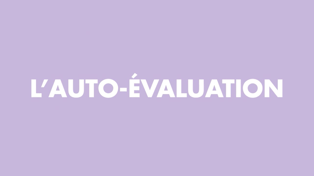 L'auto-évaluation terrain