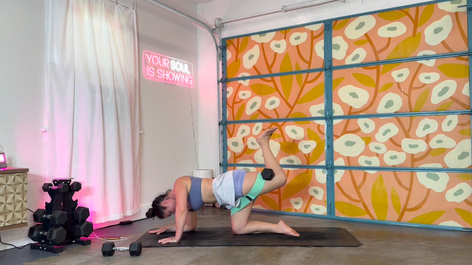 Busy Lower Body (Booty Band + Dumbbells) - 81