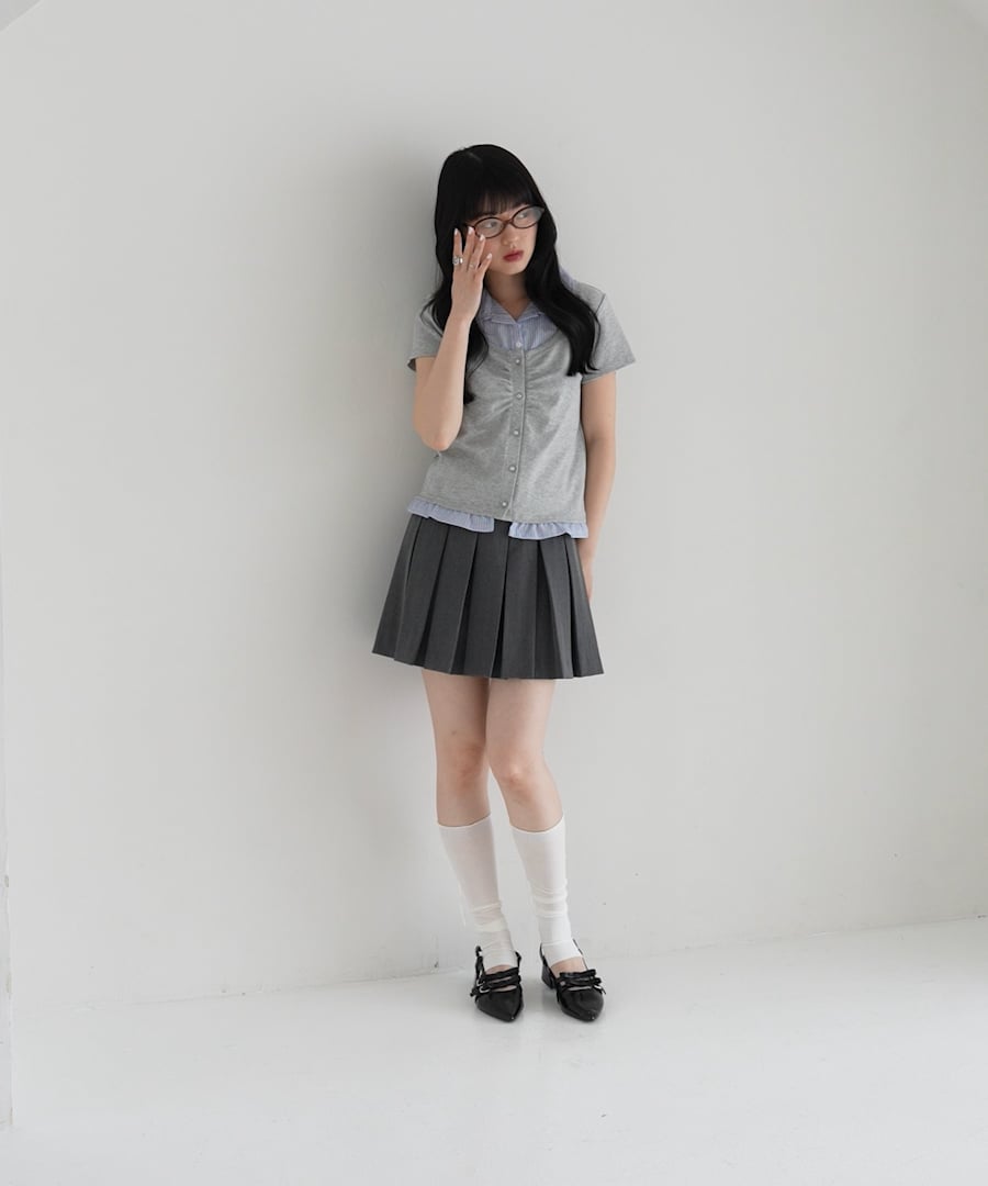 専用出品です Heather（ヘザー）の「ベルト付きプリーツミニスカート 183809