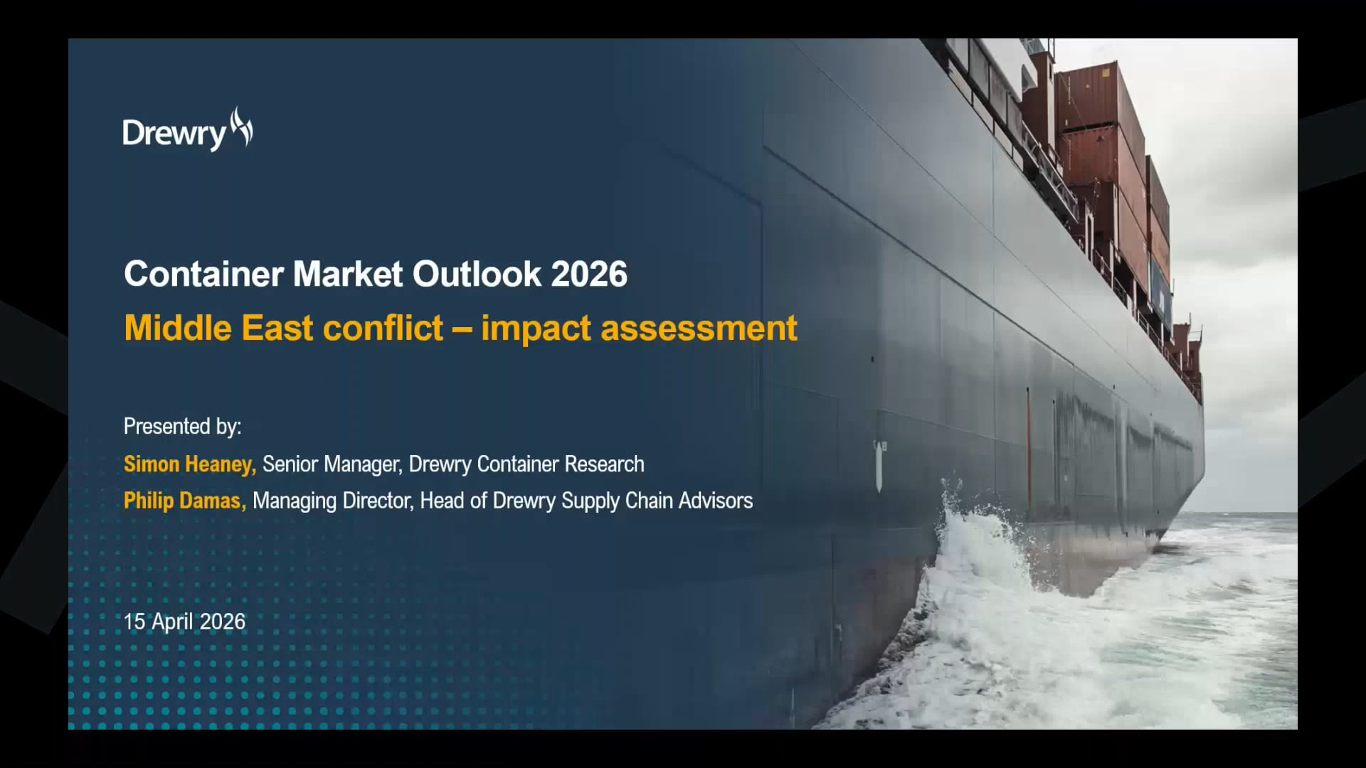 Webinar - Container Market Outlook April 2026 | Videos & Movies on Vimeo