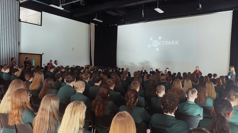 Image of students at the event