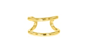 Italian 18kt Gold Over Sterling Open-Space Single Ear Cuff