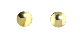 Italian 10kt Yellow Gold Disc Earrings