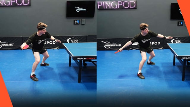 European vs Chinese style forehand