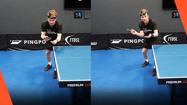 Disguising backspin and float serves
