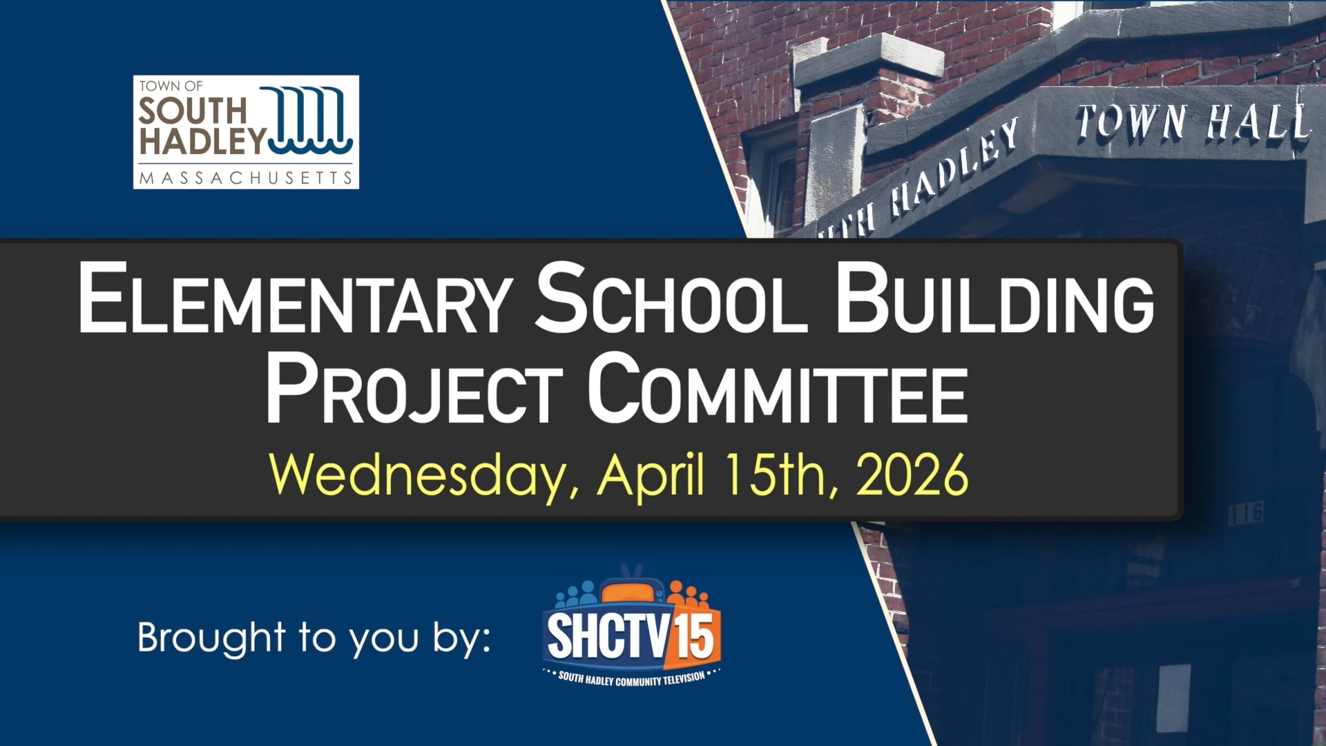 Elementary School Building Project Committee: 04/15/2026 | Videos ...