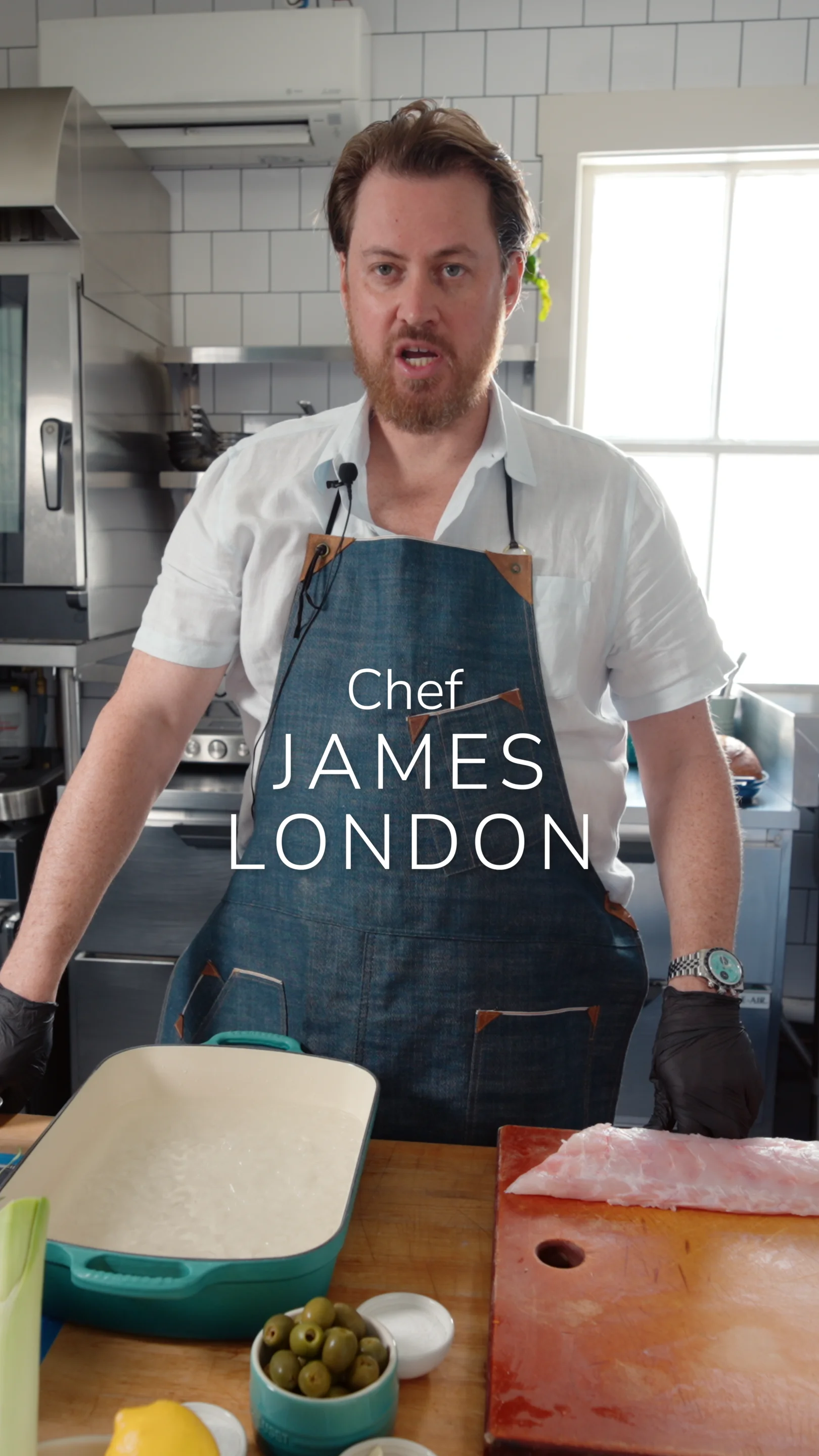 Oven-Braised Tilefish Recipe with Chef James London