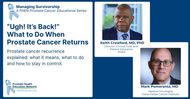 "Ugh! It's Back!" What to Do When Prostate Cancer Returns