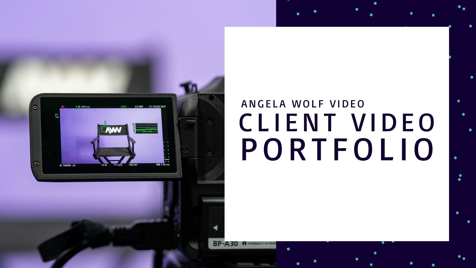 Angela Wolf Video: Client Video Portfolio