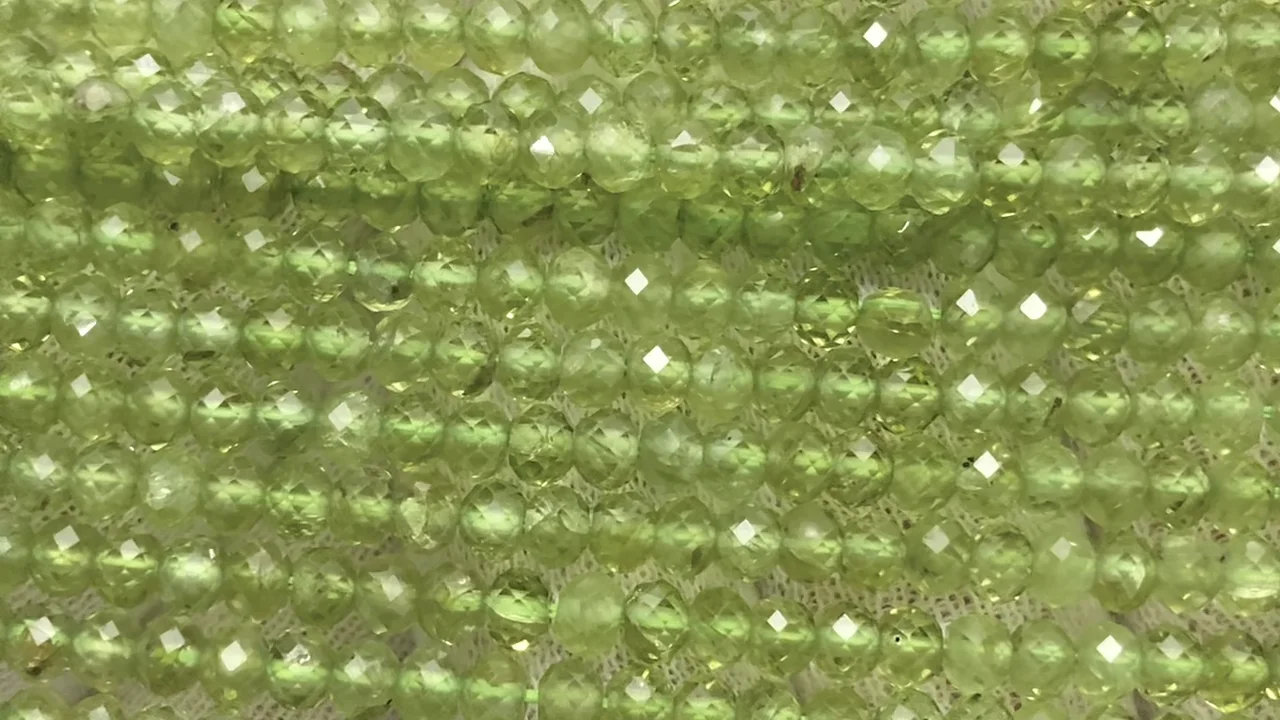 動画】【素晴らしい輝き】宝石質ペリドットAAA- ボタンカット4×4×2.5mm