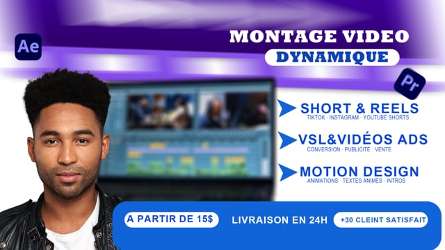 monter ta vidéo YouTube / Short / Réels avec motion design premium et sous-titres dynamiques